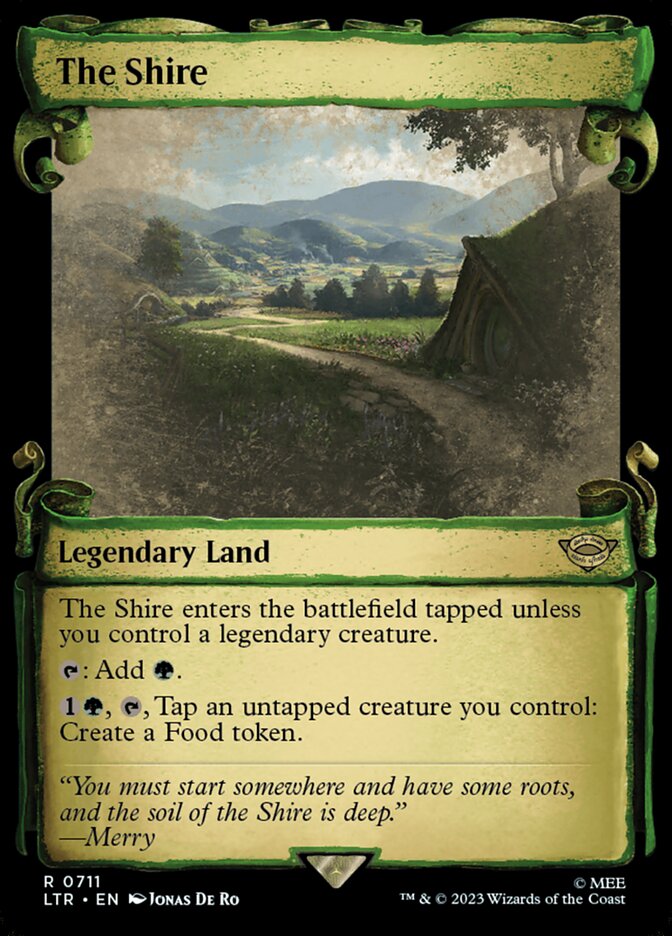 The Shire - [Foil, Showcase Scroll] The Lord of the Rings: Tales of Middle-earth (LTR)