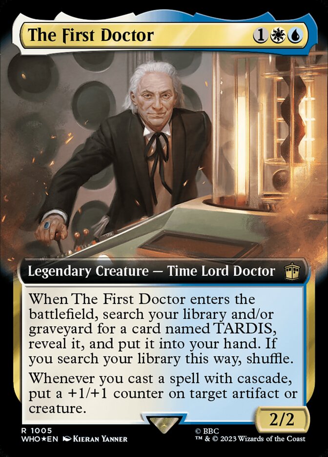 The First Doctor - [Surge Foil, Extended Art] Doctor Who (WHO)