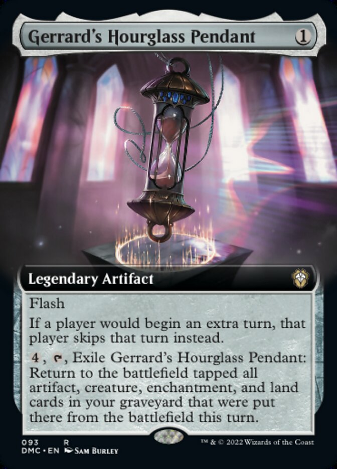 Gerrard's Hourglass Pendant - [Extended Art] Dominaria United Commander (DMC)