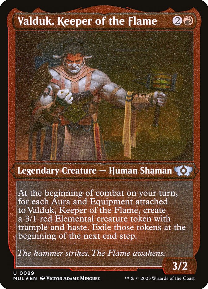 Valduk, Keeper of the Flame - [Etched Foil] Multiverse Legends (MUL)