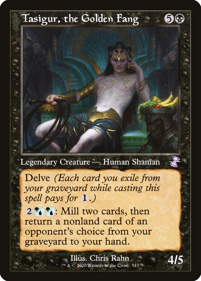 Tasigur, the Golden Fang - [Foil, Retro Frame] Time Spiral Remastered (TSR)