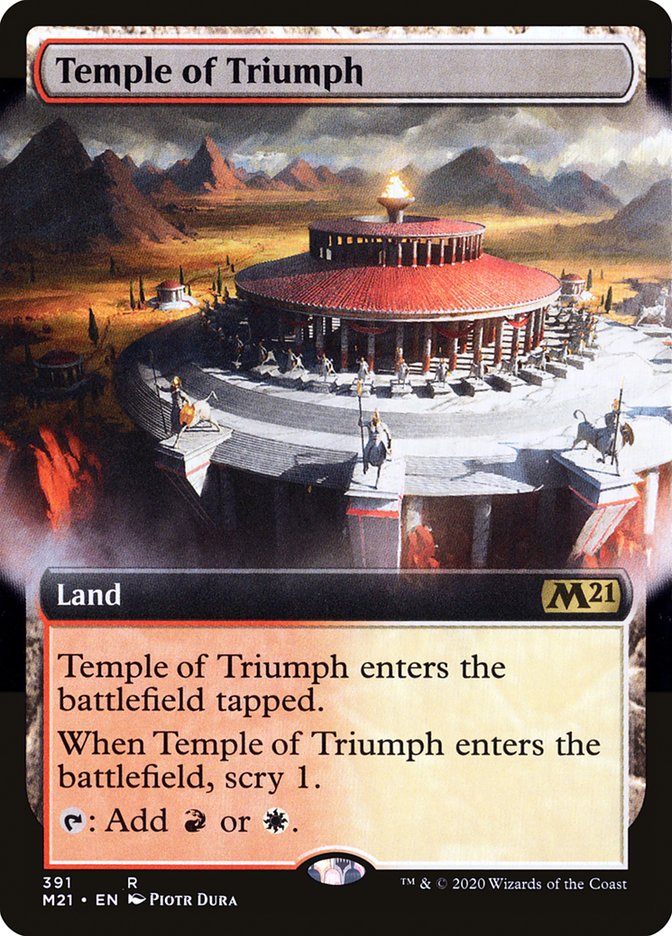 Temple of Triumph - [Foil, Extended Art] Core Set 2021 (M21)