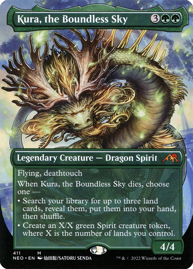 Kura, the Boundless Sky - [Foil, Borderless] Kamigawa: Neon Dynasty (NEO)