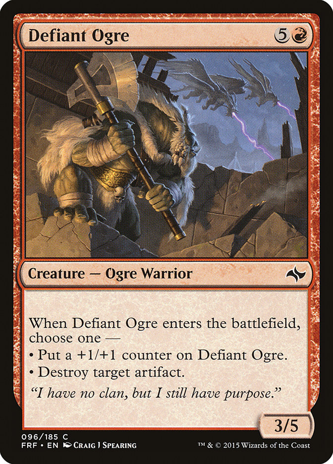 Defiant Ogre - [Foil] Fate Reforged (FRF)