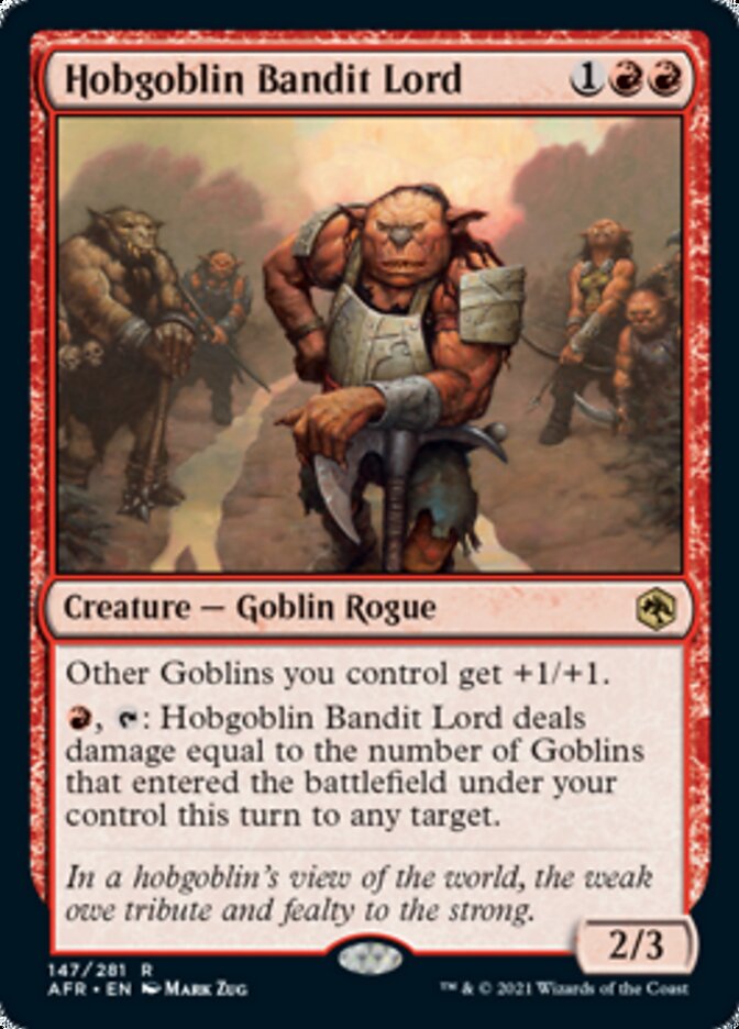 Hobgoblin Bandit Lord - [Foil] Adventures in the Forgotten Realms (AFR)