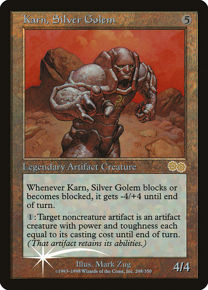 Karn, Silver Golem - [Foil, Retro Frame] Arena League 1999 (PAL99)