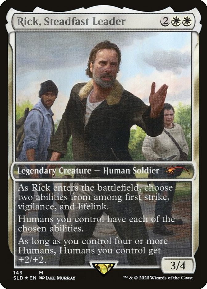 Rick, Steadfast Leader (143) - [Foil, Borderless] Secret Lair Drop (SLD)
