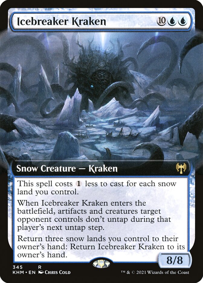 Icebreaker Kraken - [Foil, Extended Art] Kaldheim (KHM)