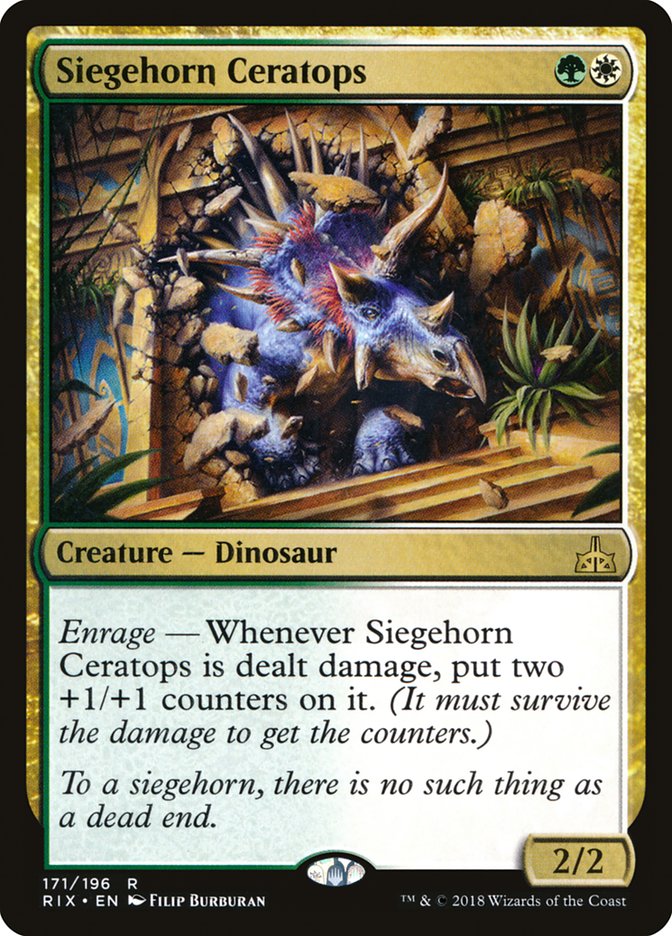 Siegehorn Ceratops - Rivals of Ixalan (RIX)