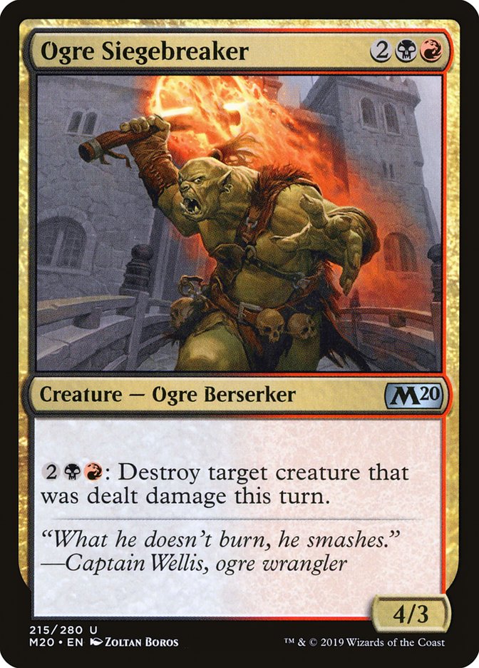 Ogre Siegebreaker - [Foil] Core Set 2020 (M20)