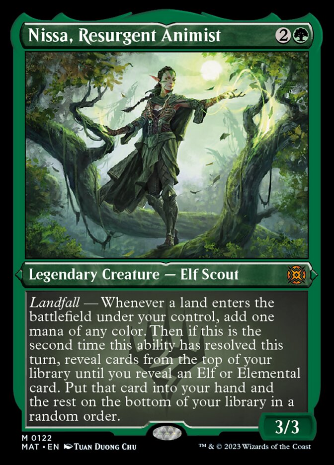 Nissa, Resurgent Animist - [Etched Foil] March of the Machine: The Aftermath (MAT)