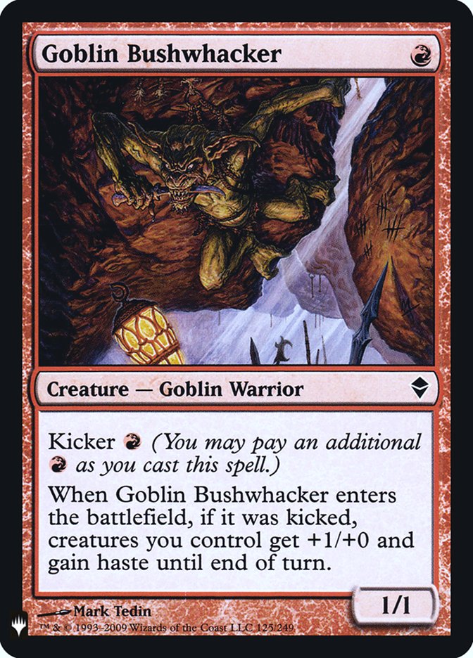 Goblin Bushwhacker - [Foil] Mystery Booster Retail Edition Foils (FMB1)