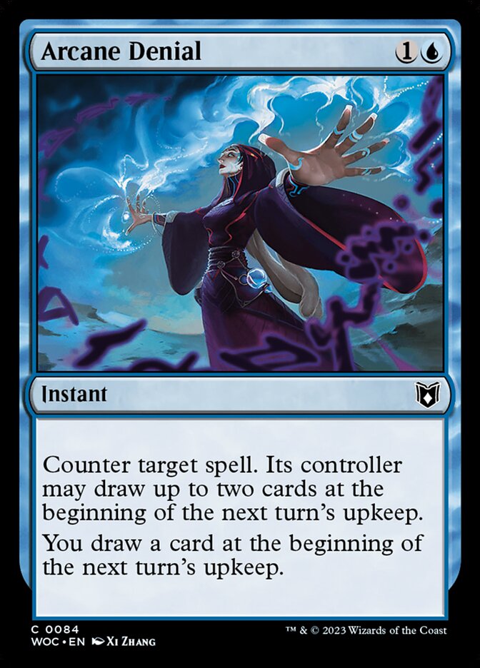 Arcane Denial - Wilds of Eldraine Commander (WOC)