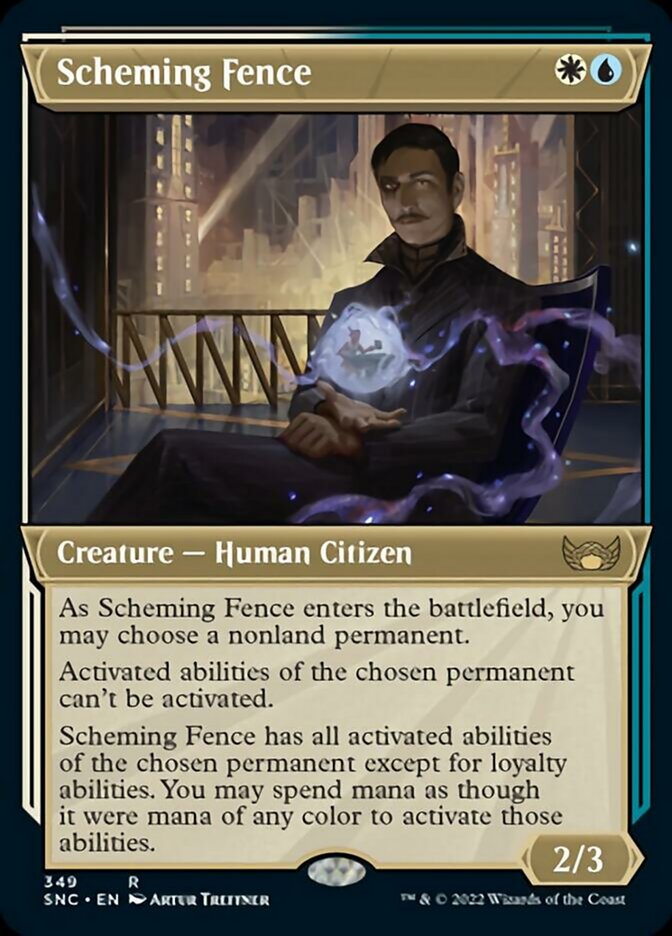 Scheming Fence - [Foil, Showcase] Streets of New Capenna (SNC)