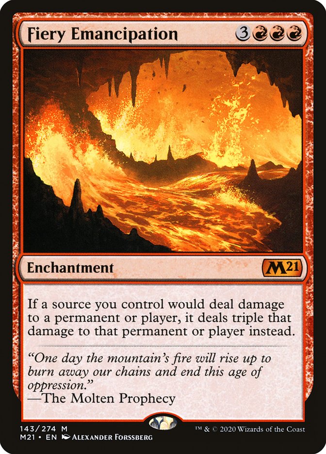 Fiery Emancipation - [Foil] Core Set 2021 (M21)