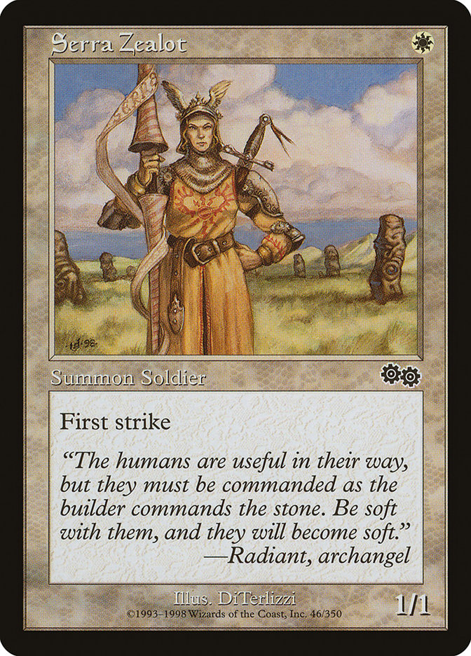 Serra Zealot - [Retro Frame] Urza's Saga (USG)