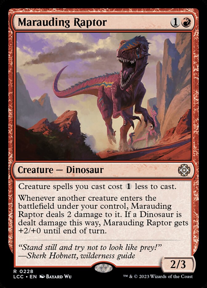 Marauding Raptor - Lost Caverns of Ixalan Commander (LCC)