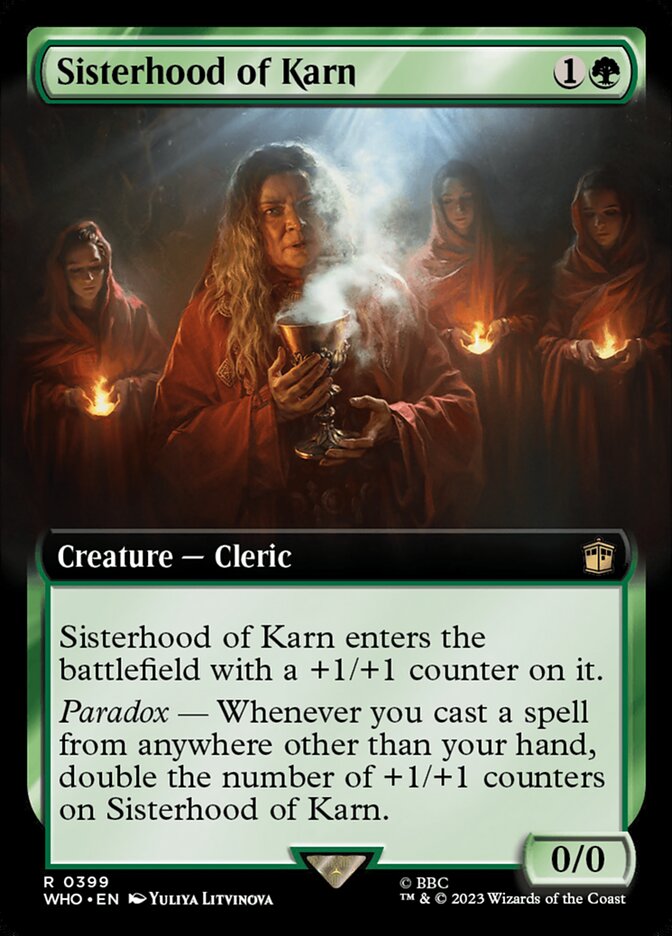 Sisterhood of Karn - [Foil, Extended Art] Doctor Who (WHO)