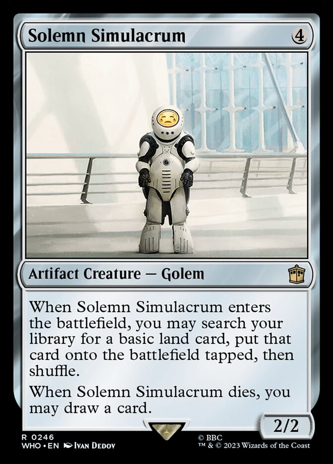 Solemn Simulacrum - [Foil] Doctor Who (WHO)