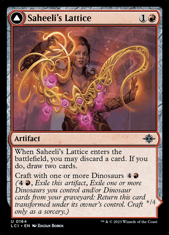 Saheeli's Lattice // Mastercraft Raptor - The Lost Caverns of Ixalan (LCI)