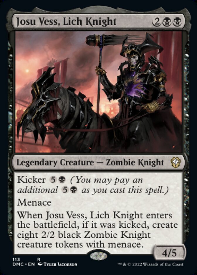 Josu Vess, Lich Knight - Dominaria United Commander (DMC)