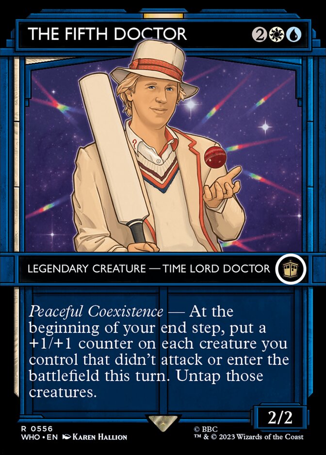 The Fifth Doctor - [Foil, Showcase] Doctor Who (WHO)