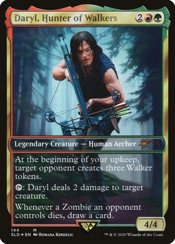 Daryl, Hunter of Walkers (144) - [Foil, Borderless] Secret Lair Drop (SLD)