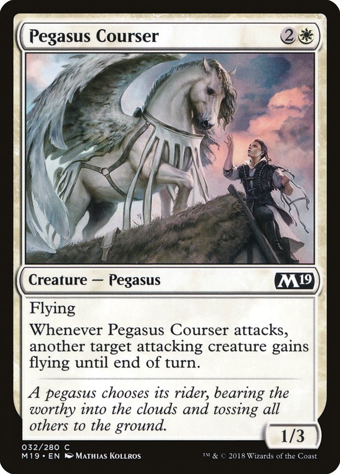 Pegasus Courser - [Foil] Core Set 2019 (M19)