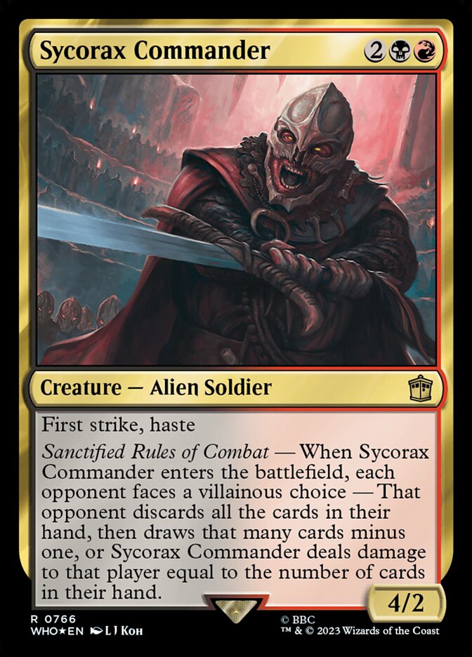 Sycorax Commander - [Surge Foil] Doctor Who (WHO)