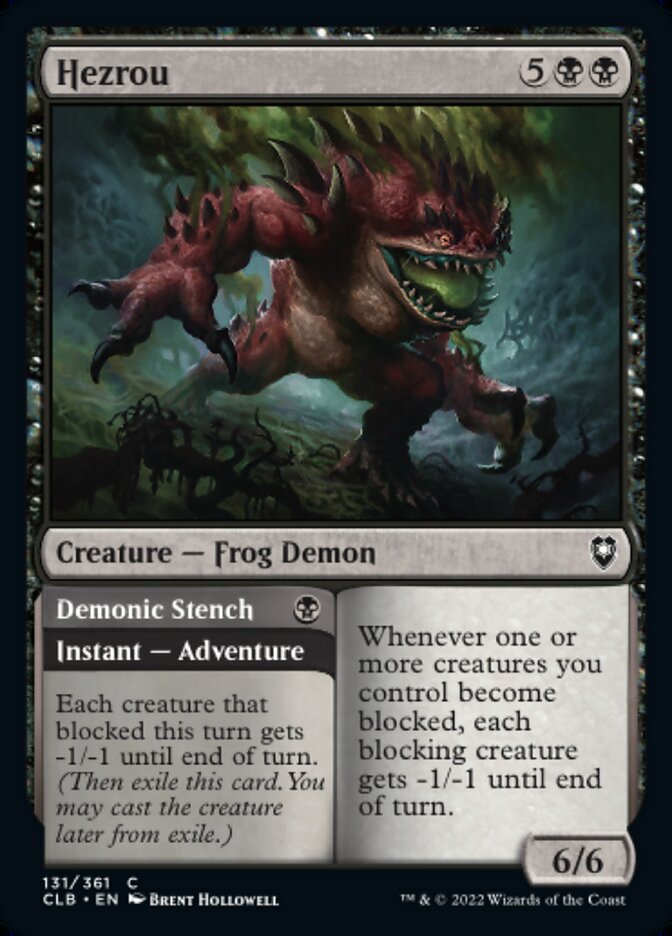 Hezrou // Demonic Stench - [Foil] Commander Legends: Battle for Baldur's Gate (CLB)