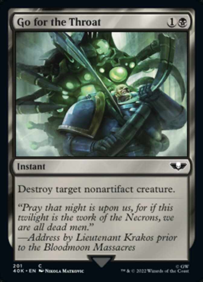 Go for the Throat - [Surge Foil] Warhammer 40,000 Commander (40K)