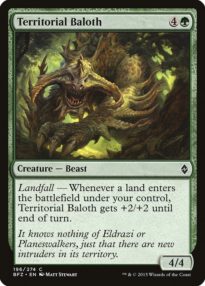 Territorial Baloth - [Foil] Battle for Zendikar (BFZ)
