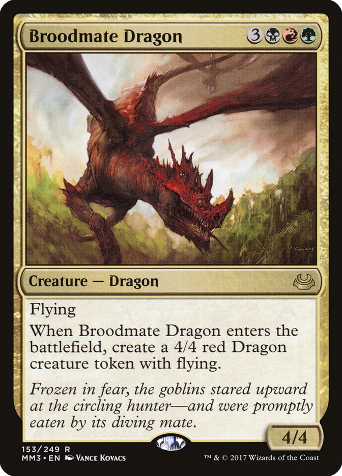 Broodmate Dragon - [Foil] Modern Masters 2017 (MM3)