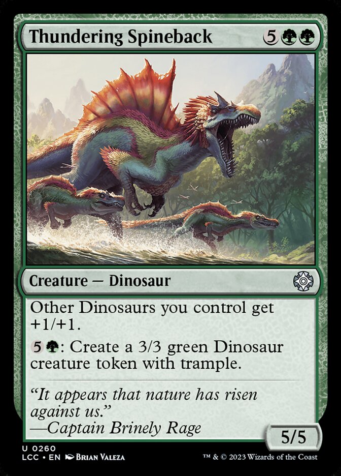 Thundering Spineback - Lost Caverns of Ixalan Commander (LCC)