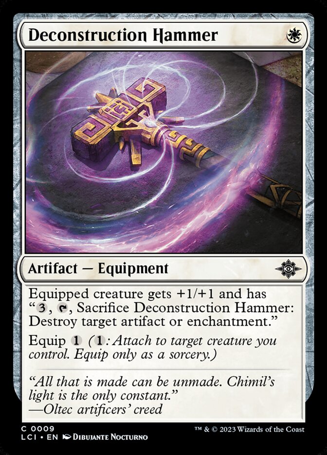 Deconstruction Hammer - [Foil] The Lost Caverns of Ixalan (LCI)