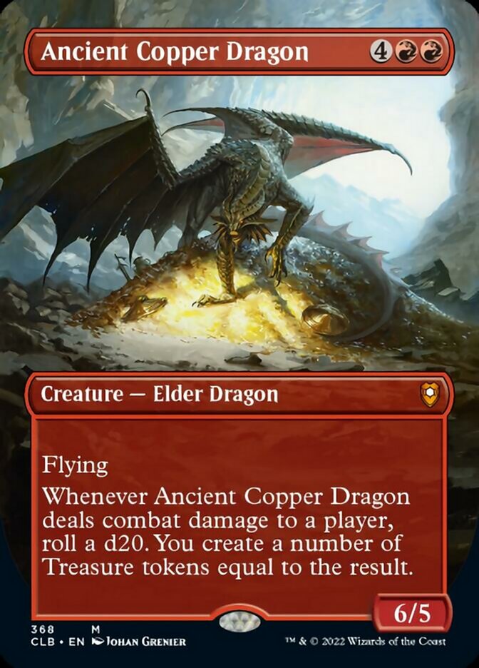 Ancient Copper Dragon - [Foil, Borderless] Commander Legends: Battle for Baldur's Gate (CLB)