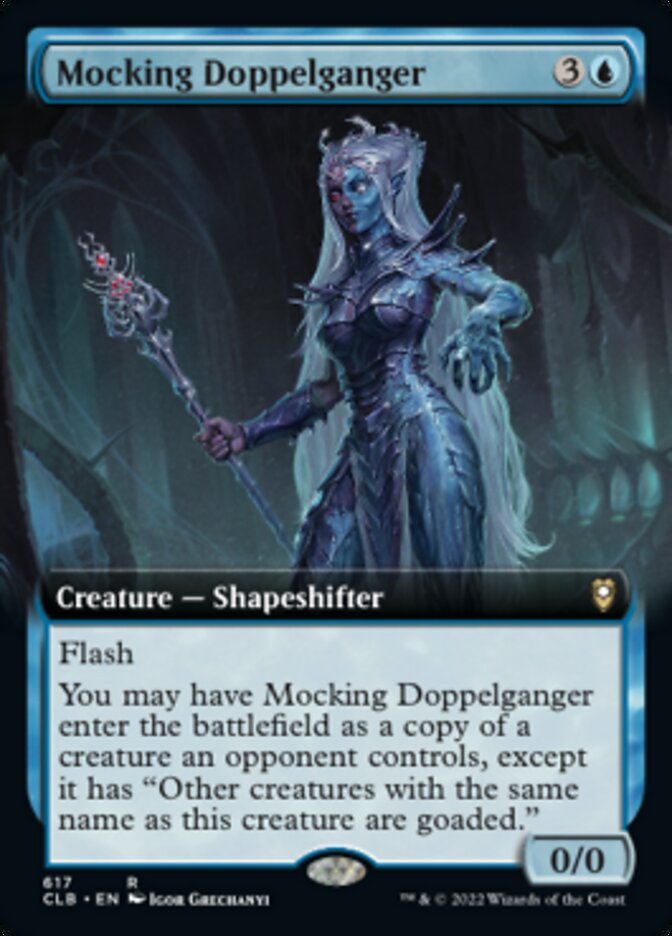 Mocking Doppelganger - [Extended Art] Commander Legends: Battle for Baldur's Gate (CLB)