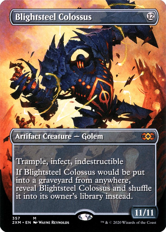 Blightsteel Colossus - [Foil, Borderless] Double Masters (2XM)