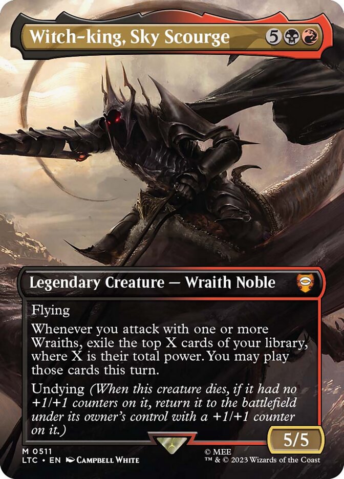 Witch-king, Sky Scourge - [Foil, Borderless] Tales of Middle-earth Commander (LTC)