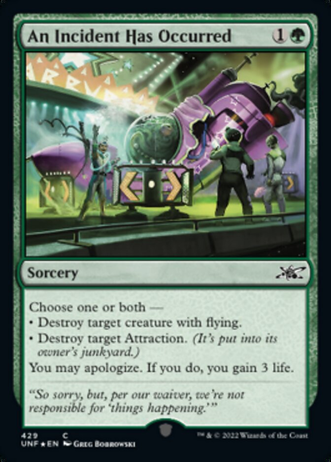 An Incident Has Occurred - [Galaxy Foil] Unfinity (UNF)