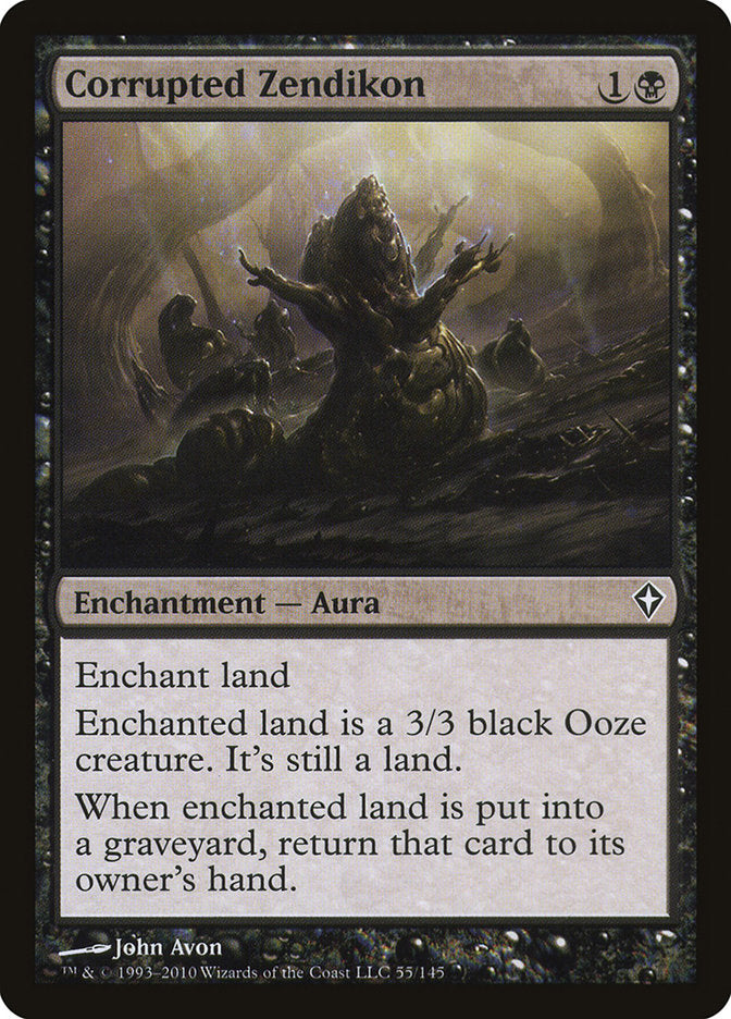 Corrupted Zendikon - [Foil] Worldwake (WWK)