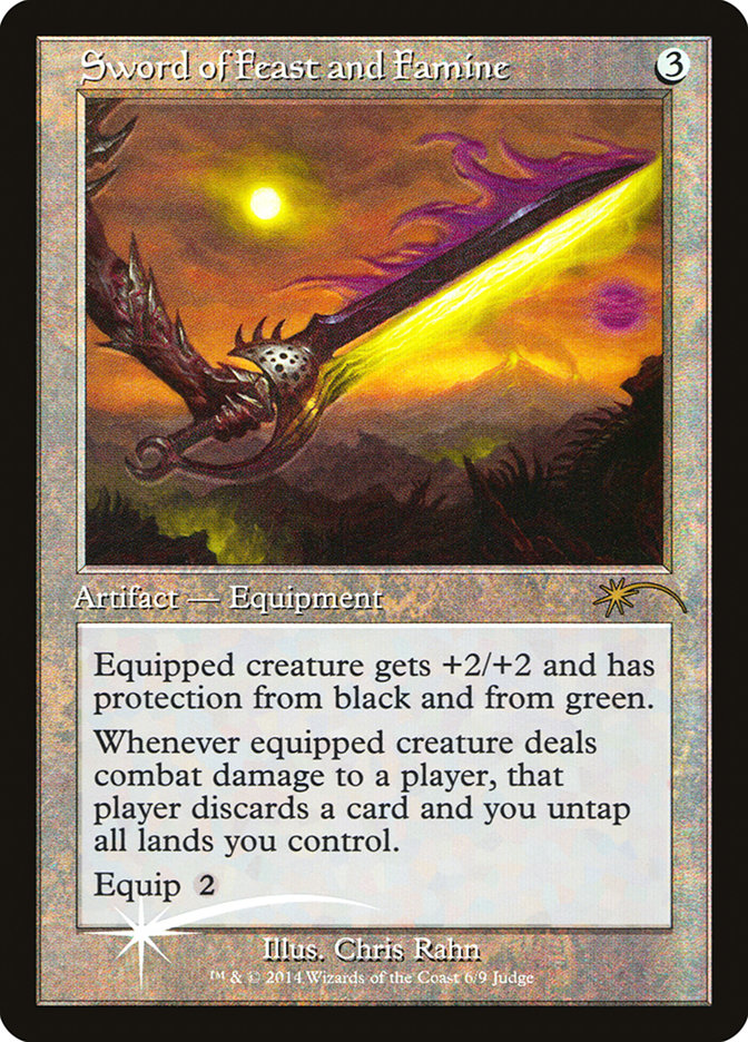 Sword of Feast and Famine - [Foil, Retro Frame] Judge Gift Cards 2014 (J14)