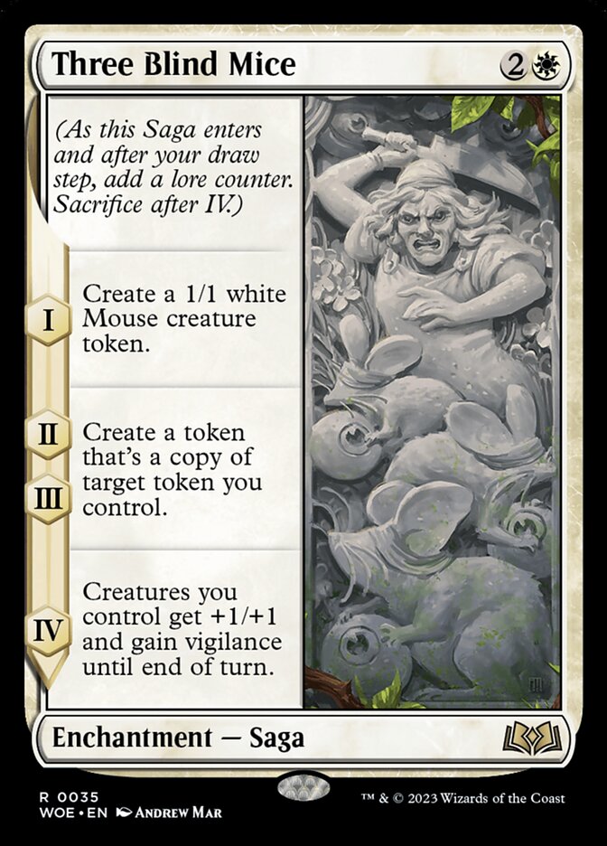 Three Blind Mice - [Foil] Wilds of Eldraine (WOE)
