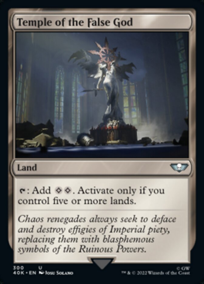 Temple of the False God - [Surge Foil] Warhammer 40,000 Commander (40K)