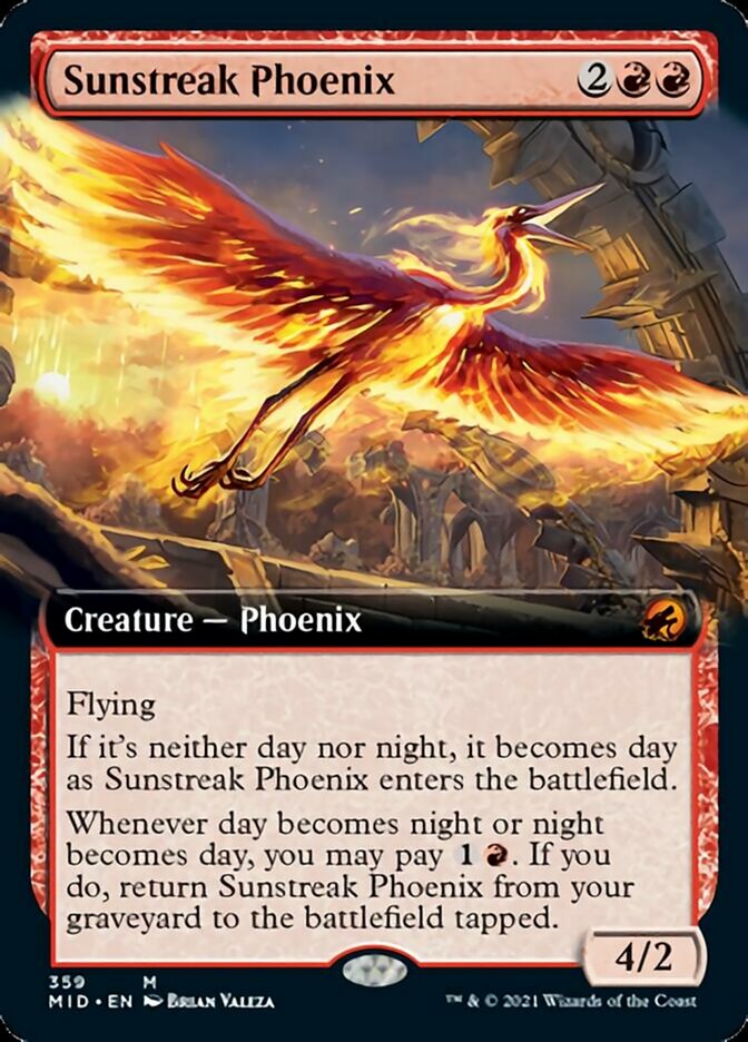 Sunstreak Phoenix - [Extended Art] Innistrad: Midnight Hunt (MID)