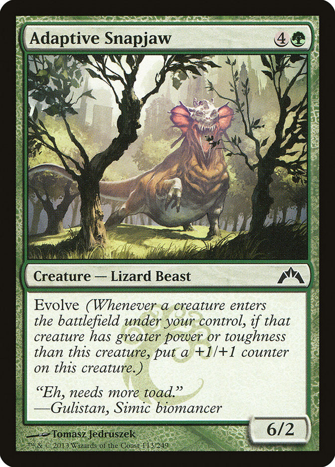 Adaptive Snapjaw - [Foil] Gatecrash (GTC)