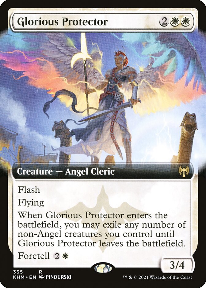 Glorious Protector - [Foil, Extended Art] Kaldheim (KHM)