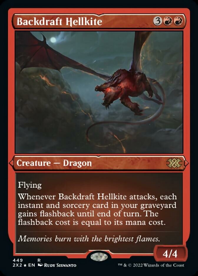 Backdraft Hellkite - [Etched Foil] Double Masters 2022 (2X2)