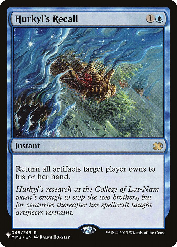 Hurkyl's Recall - The List (PLIST)