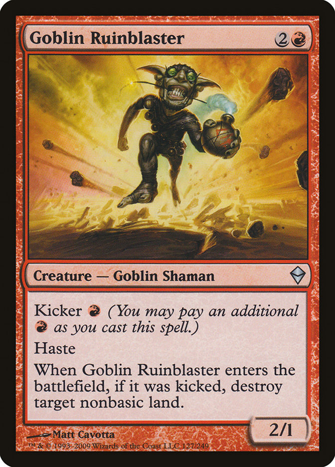 Goblin Ruinblaster - [Foil] Zendikar (ZEN)